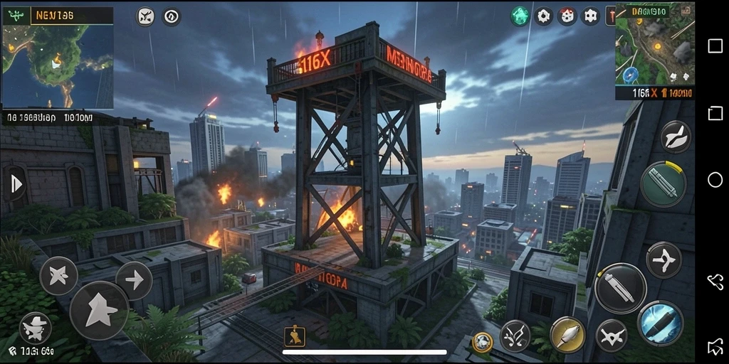 Gameplay seru Tower Defense di 116X dengan menara beragam.