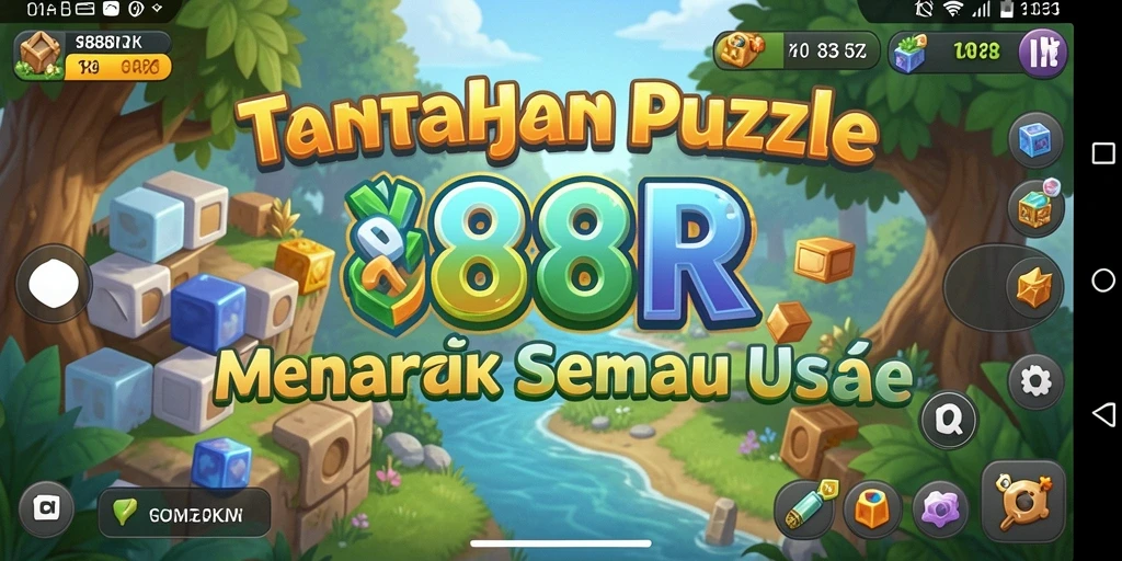 Tampilan gameplay Puzzle yang menarik dan menantang.
