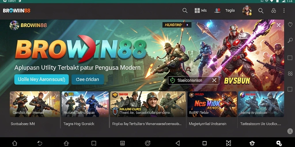 Tampilan antarmuka BROWIN88 yang nyaman dan fungsional.