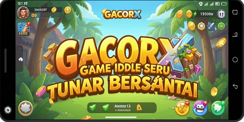 Tampilan gameplay seru dari GACORX yang memukau dalam format Idle.