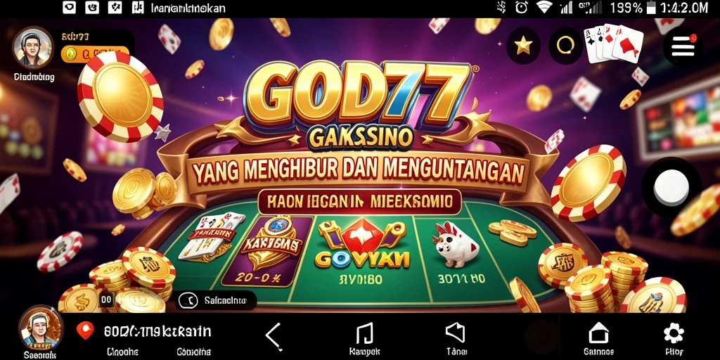 Tampilan gameplay GOD77 yang menarik dan mendebarkan.