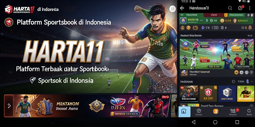 Tampilan menarik dan antarmuka intuitif HARTA11 dalam taruhan olahraga.