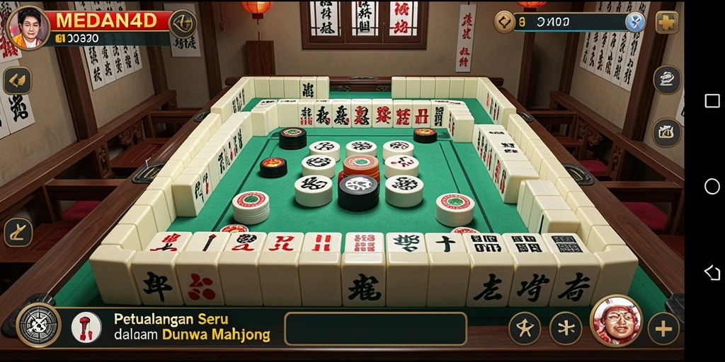 Screenshot MEDAN4D menampilkan gameplay Mahjong yang seru dan menantang.