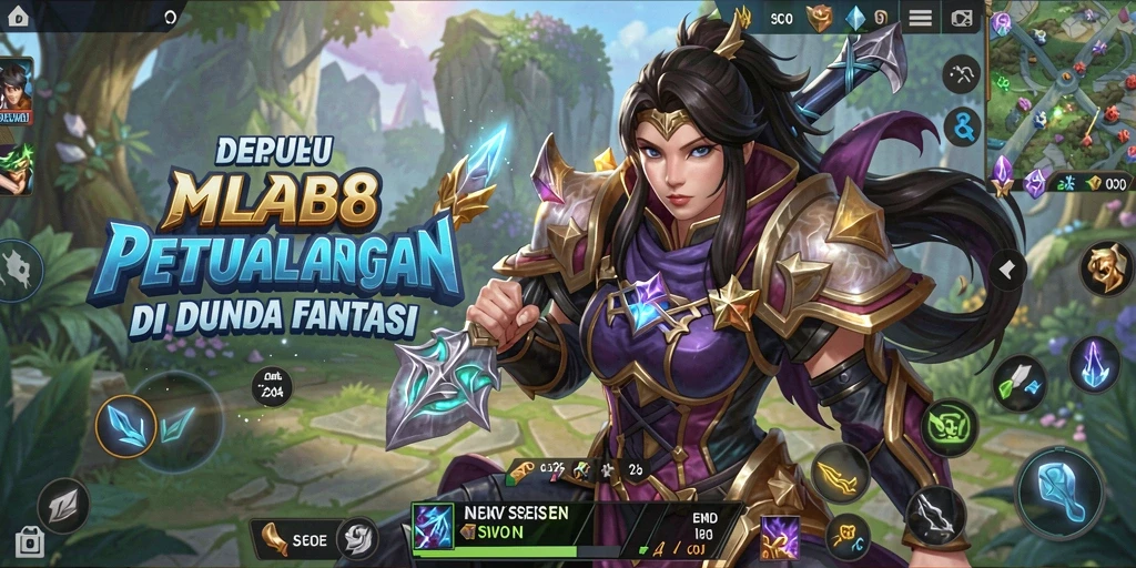 Screenshot gameplay menunjukkan petualangan seru di dunia fantasi.