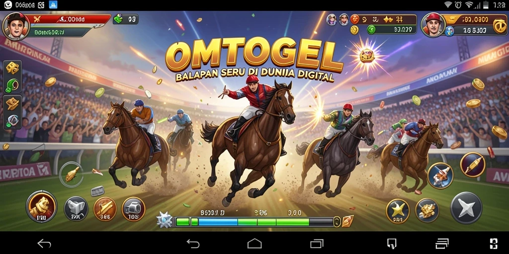 Tampilan gameplay balap yang mendebarkan di OMTOGEL.