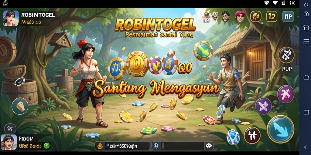 Gameplay <strong>ROBINTOGEL</strong> yang seru dan santai di tampilan layar.