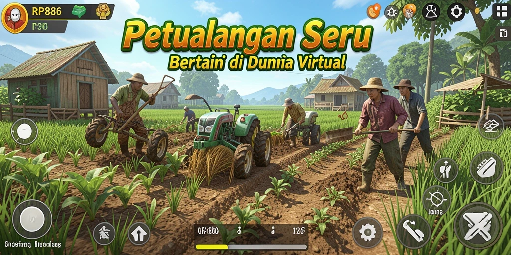 Menampilkan gameplay seru dan interaktif dalam pertanian.