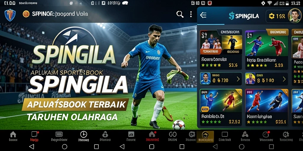 Tampilan gameplay menarik dari aplikasi sportsbook SPINGILA.
