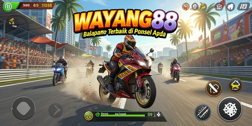 Skrinsut gameplay seru dari WAYANG88 dengan balapan yang mendebarkan.
