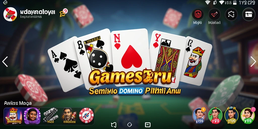 Tampilan gameplay seru di Y89, menunjukkan momentum permainan Domino.